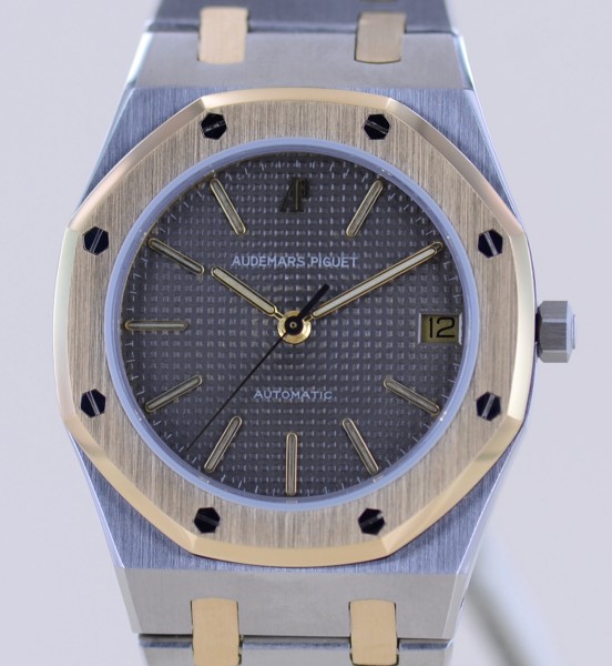 Royal Oak Stahl Gold 36 mm grey Clou de Paris dial Date Top