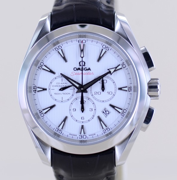 Seamaster Aqua Terra Chronograph 44mm white Dial Automatic B+P rar