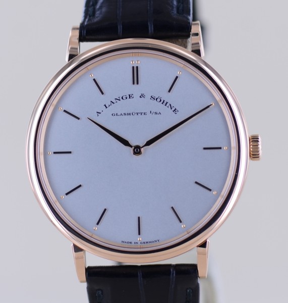 Grande Saxonia Thin 18K Roségold Traumuhr 40mm Faltschließe rar B+P