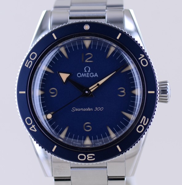 Seamaster 300m Co-Axial Master Chronometer blue Dial Keramik Automatic 41 B+P unworn