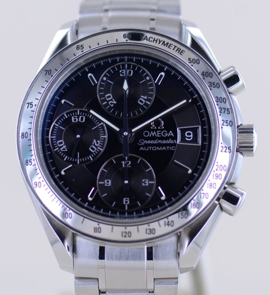 Speedmaster Date Chronograph 39mm Unisex Dresswatch black Dial