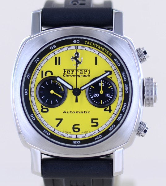 Ferrari Granturismo Chronograph Steel Yellow dial Automatic 45mm Limited