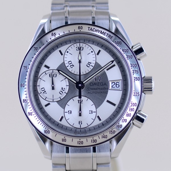 Speedmaster Date Chronograph 39mm Unisex Dresswatch silver Dial