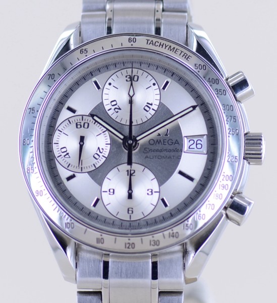 Speedmaster Date Chronograph 39mm Unisex Dresswatch silver Dial