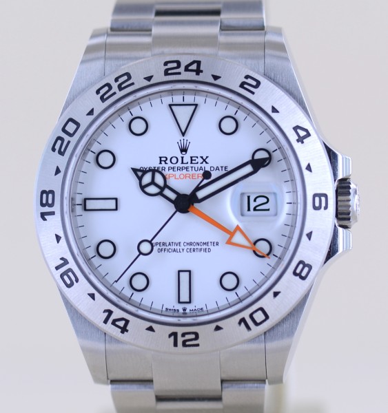 Explorer II 226570 white Dial Orange Hand Top Klassiker unworn B+P