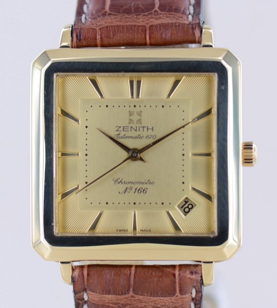 Elite Chronometer 18K Gold Limited Klassiker Square Automatic B+P