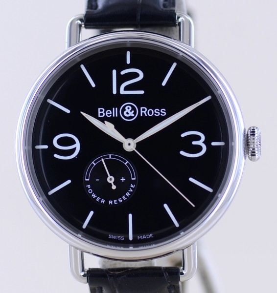 Heritage Steel Automatic 45mm black Dial Power Reserve Flieger B+P