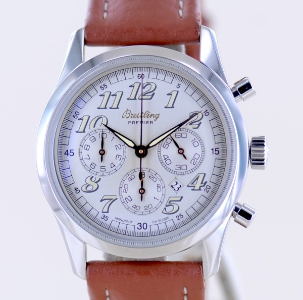 Navitimer Premier Chronograph 36 mm Klassiker silver Dial Dresswatch