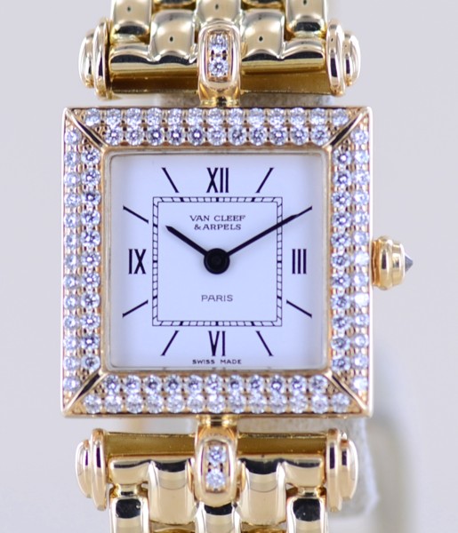 Van Cleef & Arpels Paris Dresswatch Diamond 18K Gold rar Lady