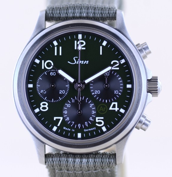 358 C Green Dial Tri-Compax Chronograph Limited B+P