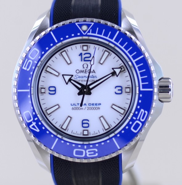 Seamaster Planet Ocean Ultra Deep White Dial Co-Axial 45,5mm 6000 Meter Diver B+P