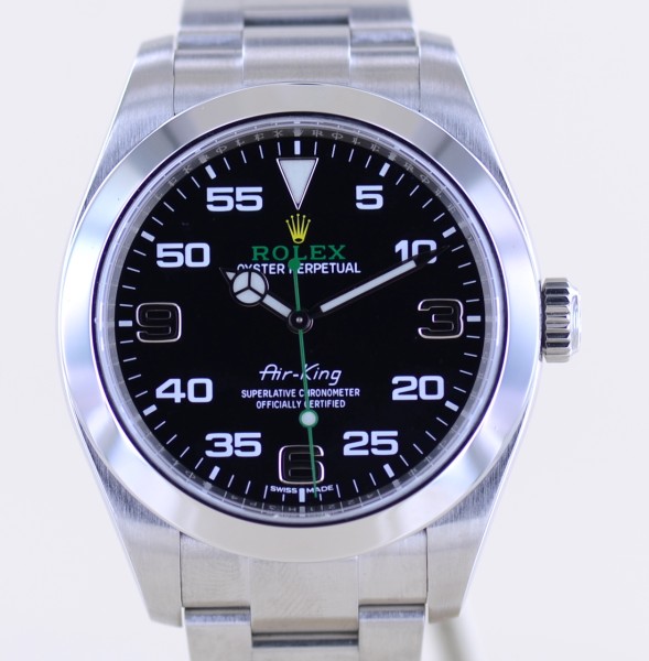 Oyster Perpetual Air-King black Dial Green 40mm 116900 Top 2020 LC100